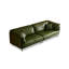 Causeuse-coussin modulaire en cuir véritable vert-2143340616