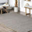 Tapis tissé à la main en mélange de jute-1185419707
