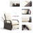 Outdoor Aluminum and Woven Rattan Lounger / Patio Chair White Cushion-2021334477