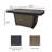 Baecher 24.61" H x 51.97" W Aluminum Outdoor Fire Pit Table with Wicker Base and Hidden Fuel Tank Storage-1167826889