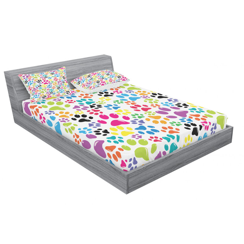 Microfiber Sheet Set, Queen Sheet Set with Fitted Sheet