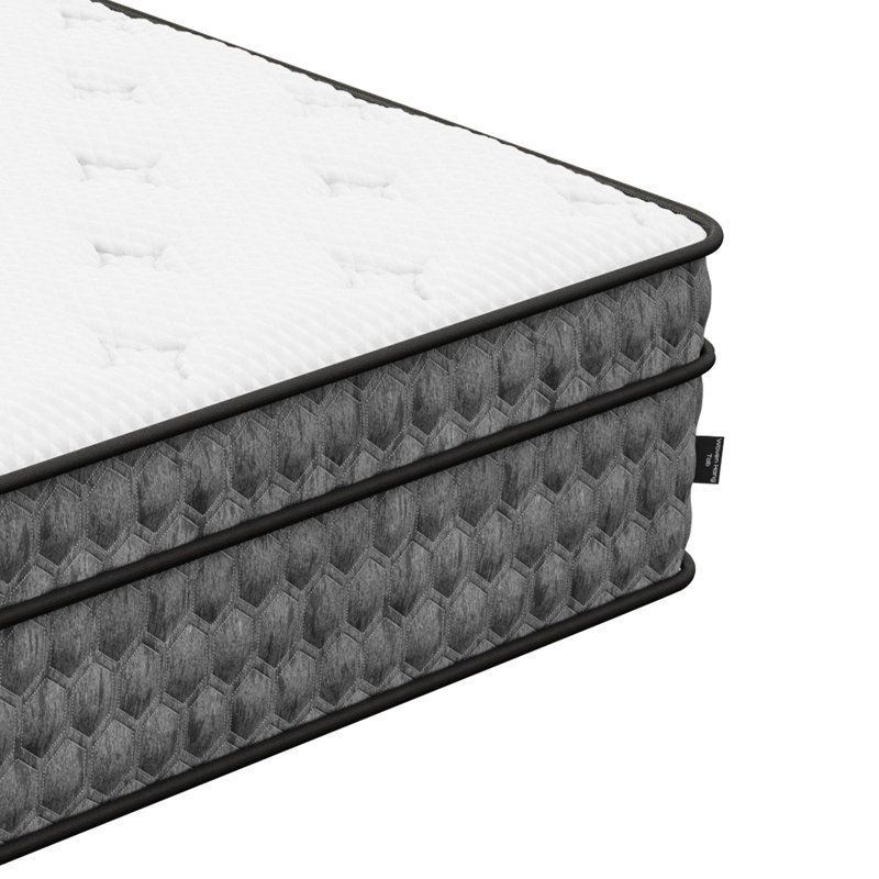 Très grand matelas en gel pour très grand lit, sensation moyenne de 11 po, lit blanc avec,, 11.29", Très grand lit
