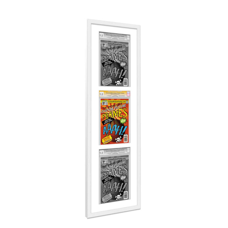 Afficher un collage de bandes dessinées, Blanc / blanc, 6,875 po x 10,5 po