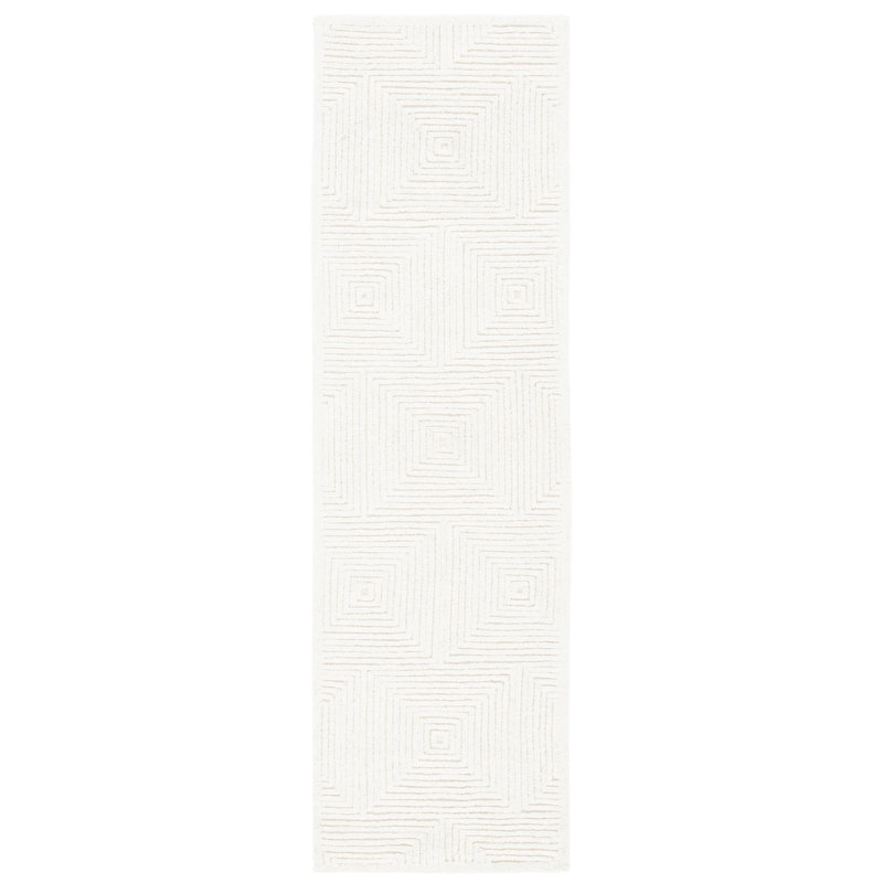 Biest Geometric Shapes Wool Hand Tufted Area Rug, Runner 69 x 183cm