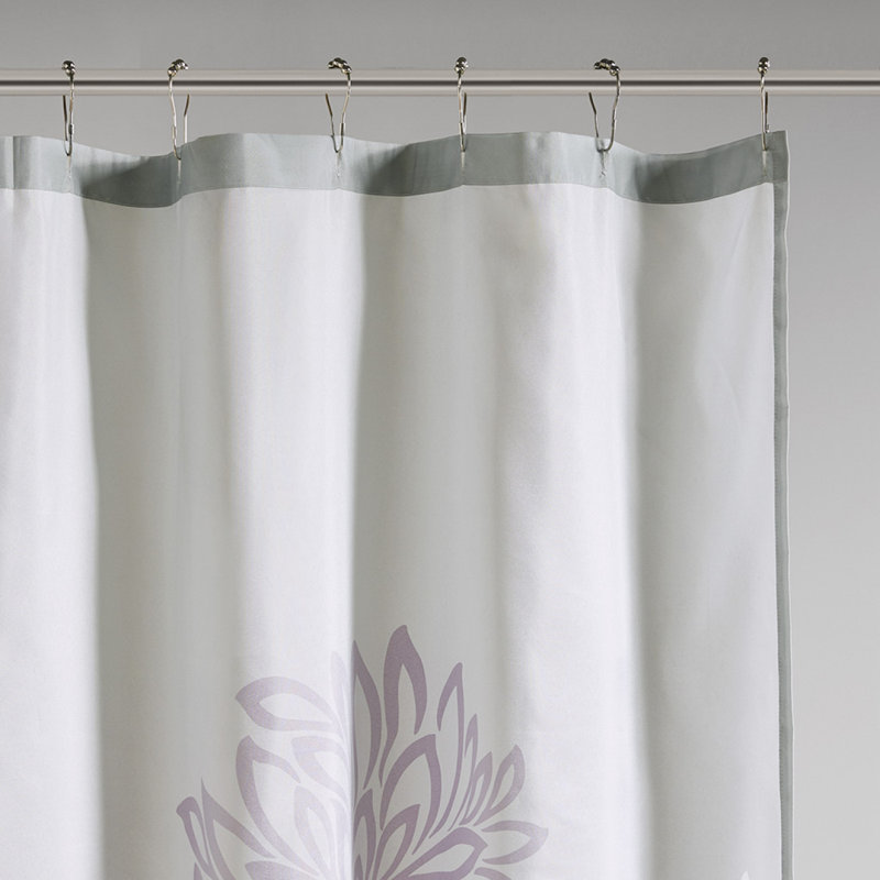 Rideau de douche à imprimé floral