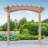 Yardistry Cedar Arched Garden Arbour With Trellis Panels - Large