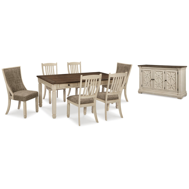 Bolanburg Dining Table and 6 Chairs with Server