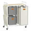 Metal Rolling Laundry Basket with Handles-1790696955