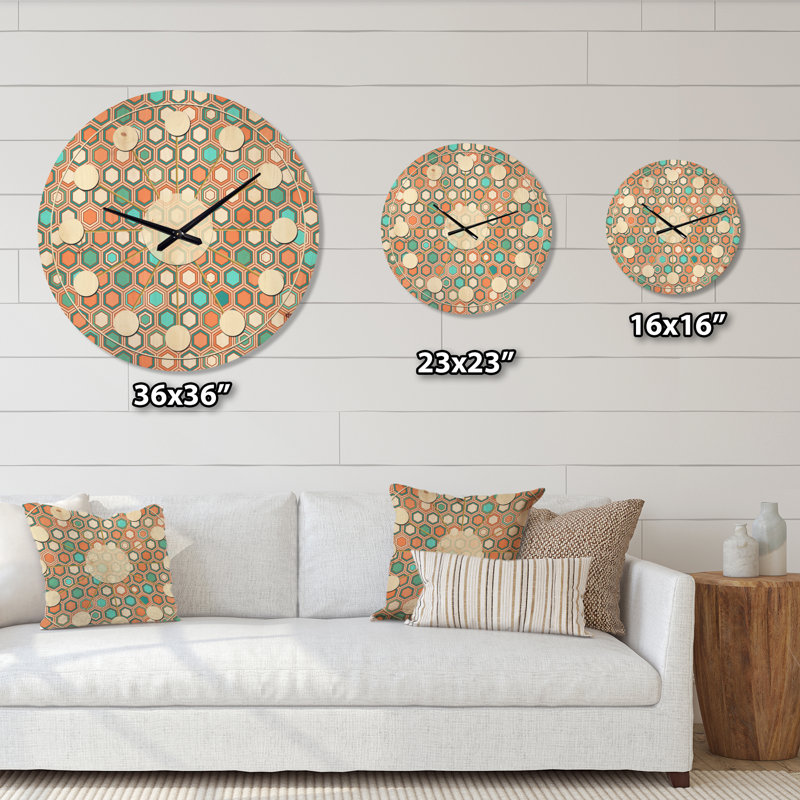 Horloge murale Hexagon, Moyenne
