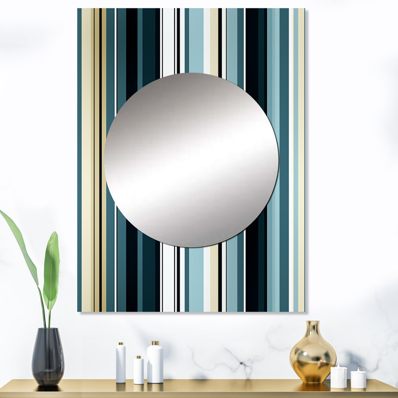 Raychele Classic Blue Elegance Striped, 40 po x 30 po