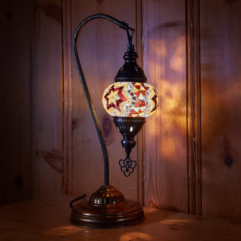 Karlie Metal Lighting Lamp, Brown/Amber