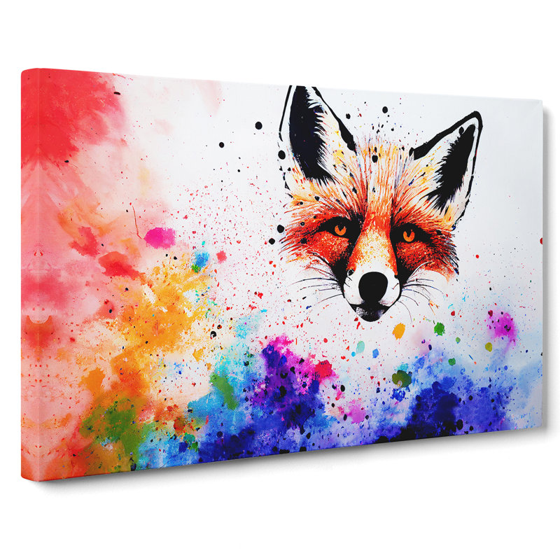 Fox Splash Vol.4 Abstract - Wrapped Canvas, 35cm H x 50cm W x 3cm D