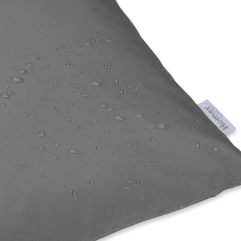 Rosemary Outdoor Throw Pillow, Gray, 20" x 20"