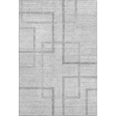 Premium Machine Washable Prisco Gray Rug