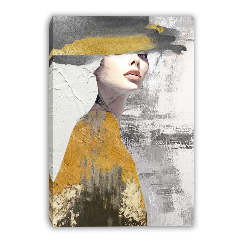 Art mural sur toile tendue élégance discrète, H 40 po x l 30 po x P 1,5 po