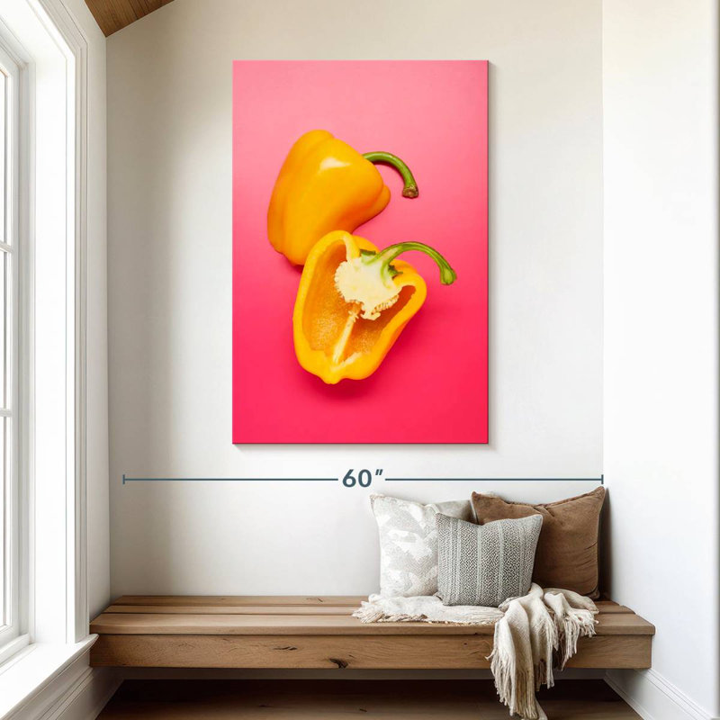 Yarlin Yellow Bell Pepper, 48" H x 32" W