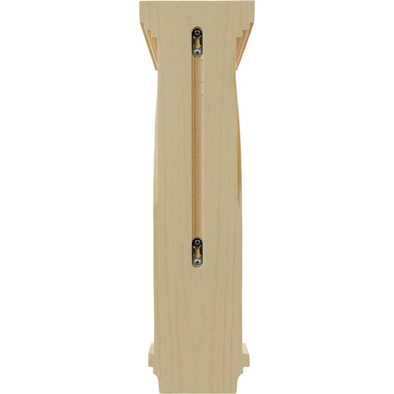 Corbeau à volutes, Érable, H 22 po x l 6,25 po x P 10 po