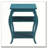 Teal 2-shelf End Table