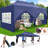 COBIZI 20 Ft. W x 10 Ft. D Heavy Duty Pop up Canopy Tent with 6 Sidewalls-98379450