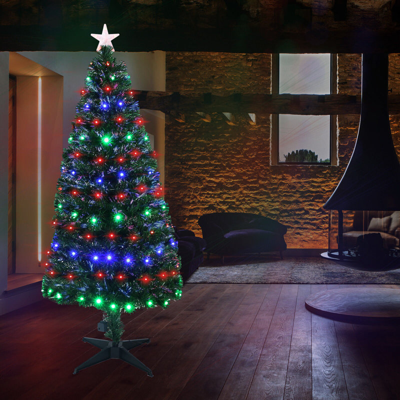 90cm H Lighted Artificial Spruce Christmas Tree
