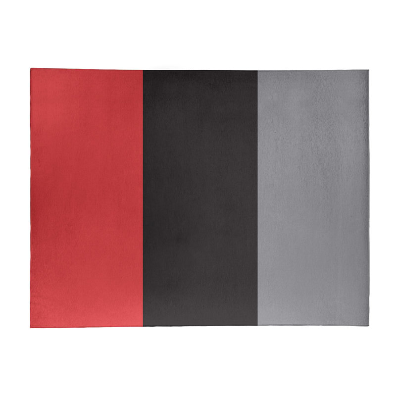 Tapis rouge à rayures de hockey national, Rectangle 4 pi x 6 pi