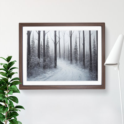 XH1022-10204X Winter Forest Pine Trees Vol.2 - Single Picture Frame Print