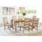 Brown 7-Piece Rectangular Dining Set-418533653-418533652-418533649-418533659