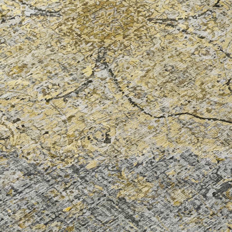 Machine Washable Indoor/Outdoor Colman ACN2136 Global Rug, Rectangle 2'6" x 3'10"