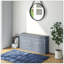 Banc de rangement pour chaussures moderne pour hall d'entrée, rangement avec coussin, 2 tiroirs, tablette réglable, peut contenir 8 paires, gris