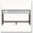 62.2'' Farmhouse Entryway Table with 3 Drawers, Painted Console Table with Bottom Shelf & Iron Handles-1628500482