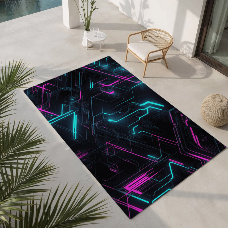 Tapis intérieur et extérieur Hyper Spectra, Rectangulaire 8 pi x 10 pi