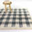 March Blue Gingham Shag Area Rug-1142540965