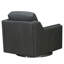 Fauteuil pivotant en cuir fleur Dianet-1392211137