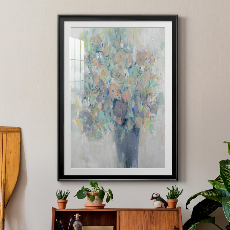 Bouquet II - reproduction de cadre photo, Noir, H 24,5 po x l 18,5 po x P 1 po