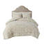 Ensemble de literie en chenille de coton de qualité supérieure, très grand taupe, style bohème pour un confort toutes saisons