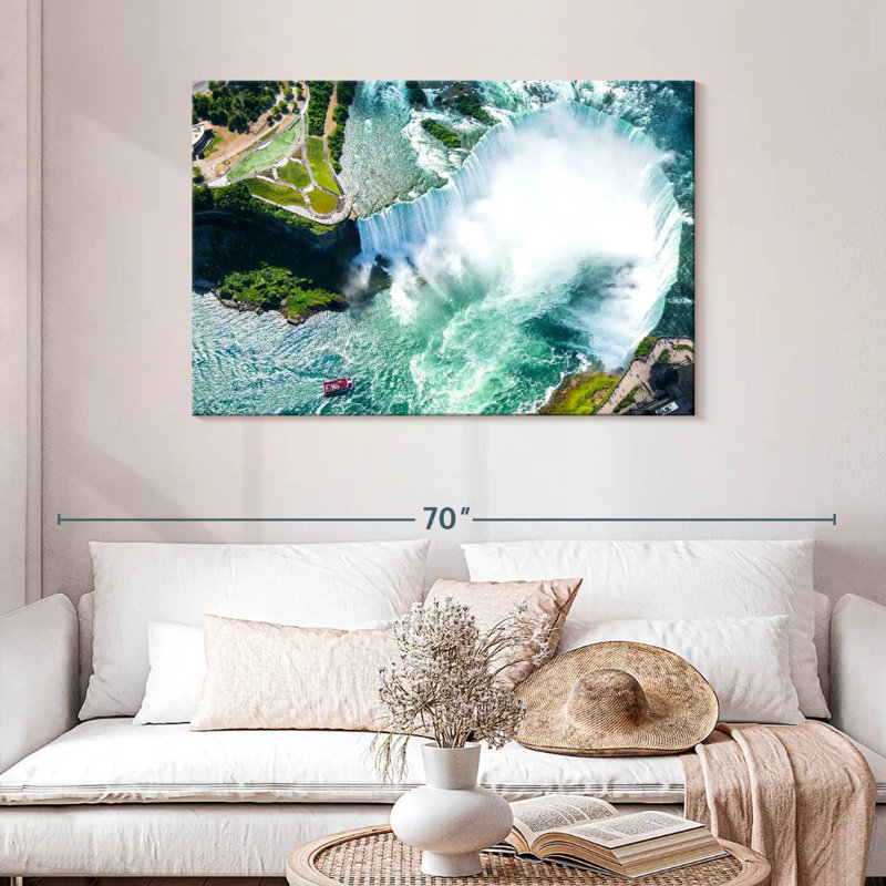 Alvord Niagara Falls From Above, 30" H x 45" W