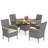 4 - Person Square Outdoor Dining Set With Cushions-2136832331