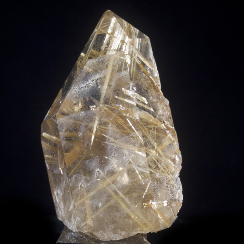 Quartz brésilien de rutile doré