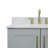 Nobe 72'' Solid Wood Double Bathroom Vanity with 0.75'' Carrara Marble Top-12935690-47770656