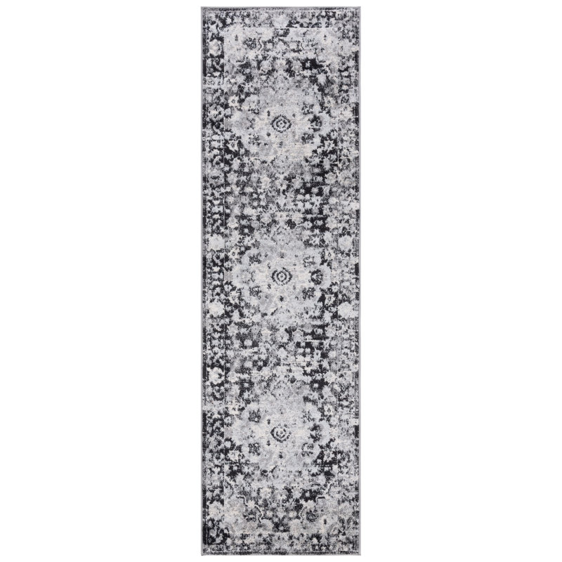 Tapis oriental en jute Joonyoung, Tapis de couloir 2 pi 3 po x 8 pi