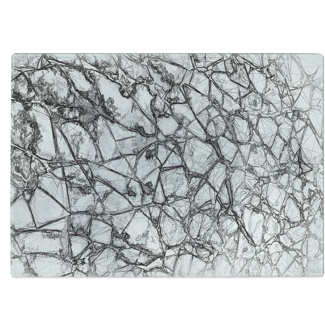 Tempered Glass Cracked Ice Chopping Board