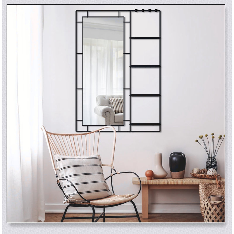 Armoire à pharmacie murale avec miroir, tablettes réglables et rangement spacieux pour salle de bain moderne