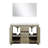 Lafarre Lafarre 48 in W x 20 in D Rustic Acacia Double Bath Vanity, White Quartz Top and 43 in Mirror-113107951-113107949
