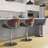 Marana Adjustable Swivel Upholstered Mid-Century Modern Bar Stool with Bentwood Frame-98126133