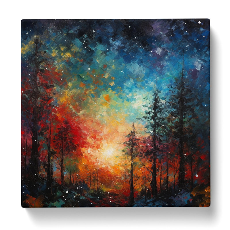 Galaxy Post-Impressionism No.2 - Print, 35cm H x 35cm W x 3cm D