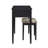 Fidelmar 36" 2-Drawer Flip Top Mirror Vanity with Butterfly Print Stool-291653897