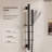 Ceiling Mount 16" High-Pressure Rainfall Shower Faucet, Dual Rainfall Shower Head System with Thermostatic Valve-89833289
