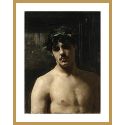 Homme portant des lauriers - John Singer Sargent - Impression giclée sur cadre