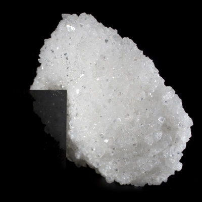 Géode scintillante d'apophyllite à double face