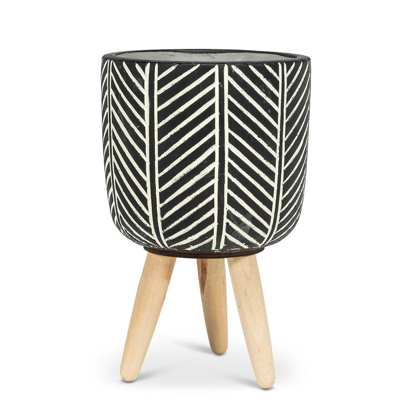 Jeanette Pot Planter, 7" H x 4" W x 4" D